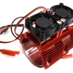 Motor Heatsink+Twin Cooling Fan for Traxxas Summit & E-Revo (Motor: 41-43mm OD)