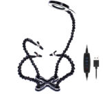 Soldering Workstation Stand w/ LED Light & Magnifying Glass - Image 2