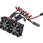 Alloy Mount + Thermo Controlled Twin Cooling Fan for Motor 36mm O.D.