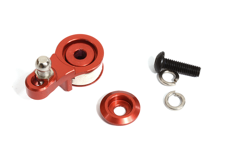 C30128RED Billet Machined Shifting Servo Horn Set for Traxxas 1/10 TRX-4 Scale Crawler - Image 1