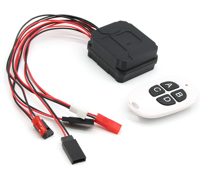 C30161 Winch & LED Light/Flash Multi-Function Remote Controller for RC Scale Model - Image 1