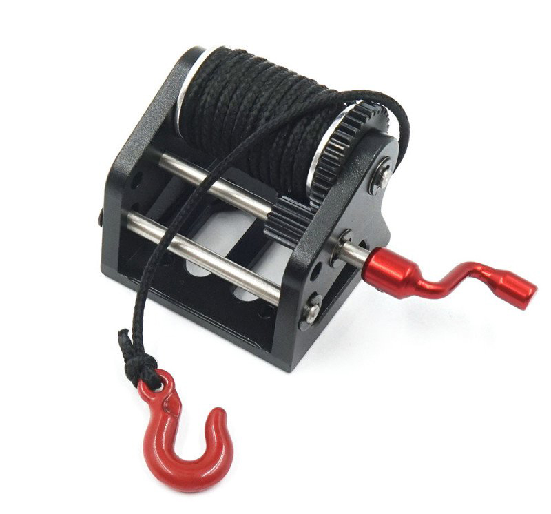 C30163 Realistic Hand Wound Winch for 1/10 Scale Rock Crawler - Image 1