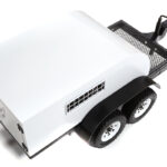 Realistic 1/10 Size Enclosed Trailer 505x245x160mm for Scale Crawler Truck