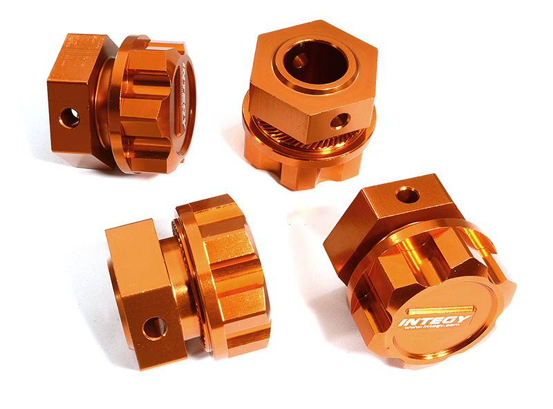 C30175ORANGE Machined Wheel Adapters for Arrma 1/5 Kraton 4X4 8S BLX Speed Monster ARA310928 - Image 1