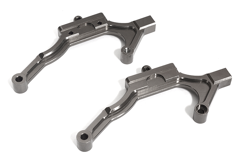 C30177GREY Machined Grey Rear Body Mount Braces for Associated DR10 Drag Race Car RTR - Image 1