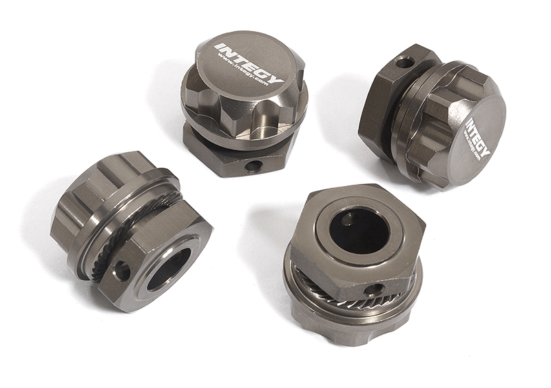 C30181GREY Billet Machined Wheel Adapters for Arrma 1/7 Limitless All-Road AR310447 - Image 1