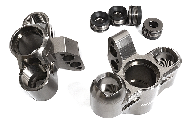 C30184GREY Billet Machined Steering Knuckles for Arrma 1/5 Kraton 4X4 8S BLX ARA330558 - Image 1