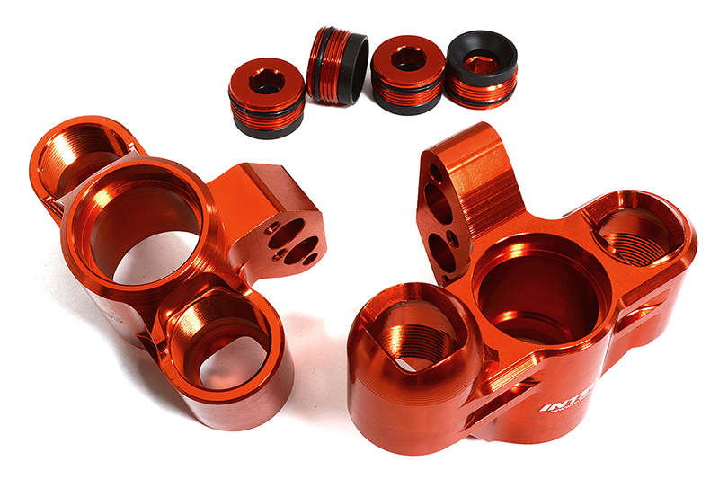 C30184RED Billet Machined Steering Knuckles for Arrma 1/5 Kraton 4X4 8S BLX ARA330558 - Image 1