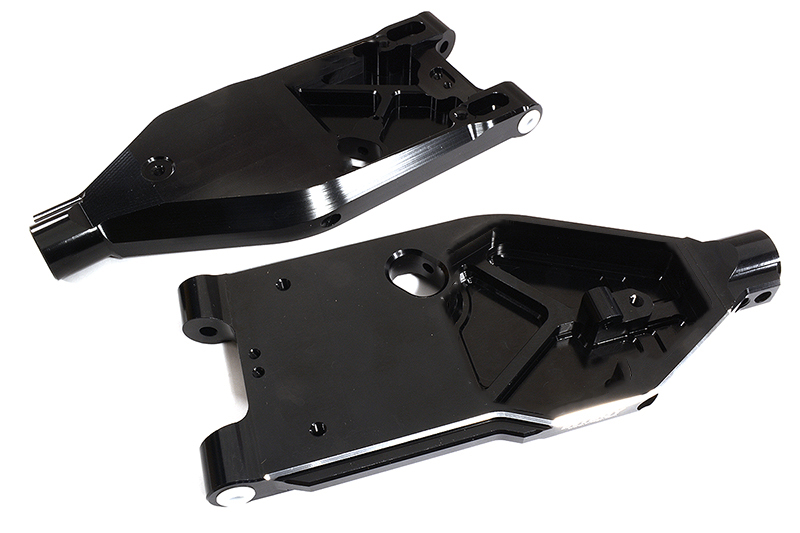 C30187BLACK Billet Machined Front Lower Arms for Arrma 1/5 Kraton 4X4 8S BLX ARA330589 - Image 1