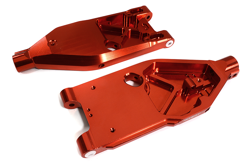 C30187RED Billet Machined Front Lower Arms for Arrma 1/5 Kraton 4X4 8S BLX ARA330589 - Image 1