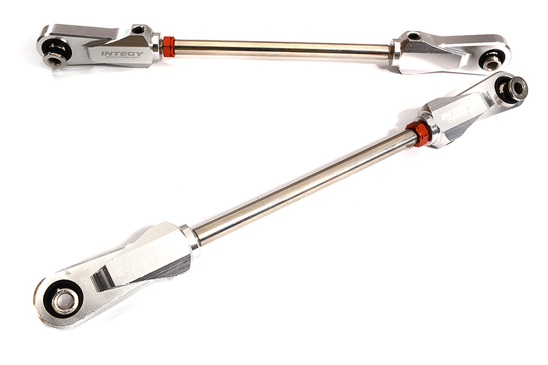 C30188SILVER Machined Rear Upper Turnbuckle Links for Arrma 1/5 Kraton 4X4 8S BLX ARA340156 - Image 1