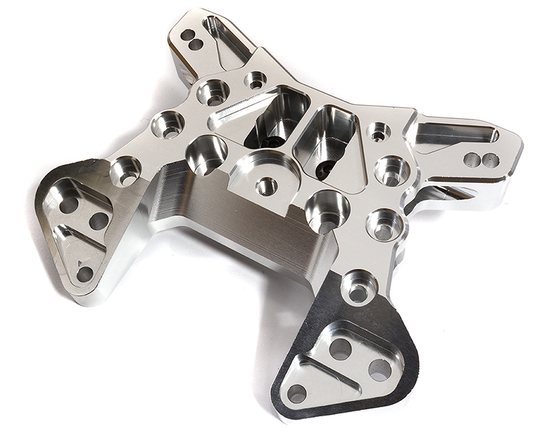 C30190SILVER Billet Machined Front Shock Tower for Arrma 1/5 Kraton 4X4 8S BLX ARA320475 - Image 1