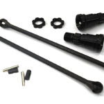 Black Universal Drive Shafts with Stub Axles Pair for Traxxas 8S X-Maxx 4X4 7750