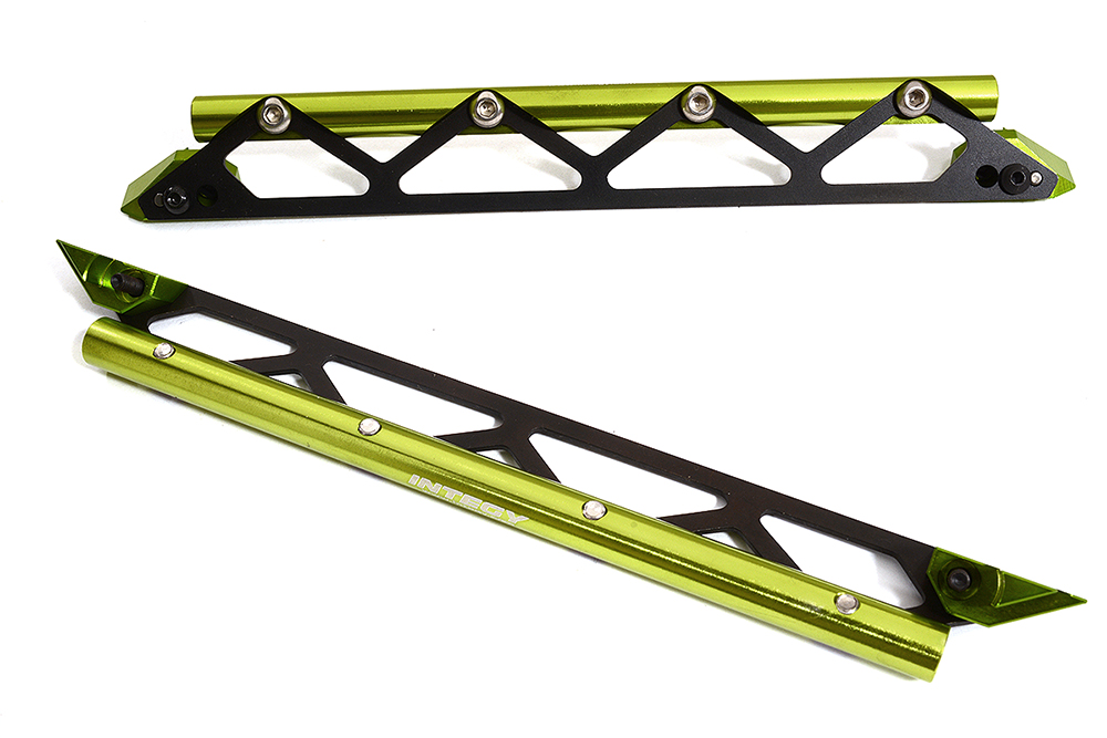 C30195GREEN Machined Side Protection Nerf Bars for Traxxas 1/10 Maxx 4S Truck 8923 - Image 1