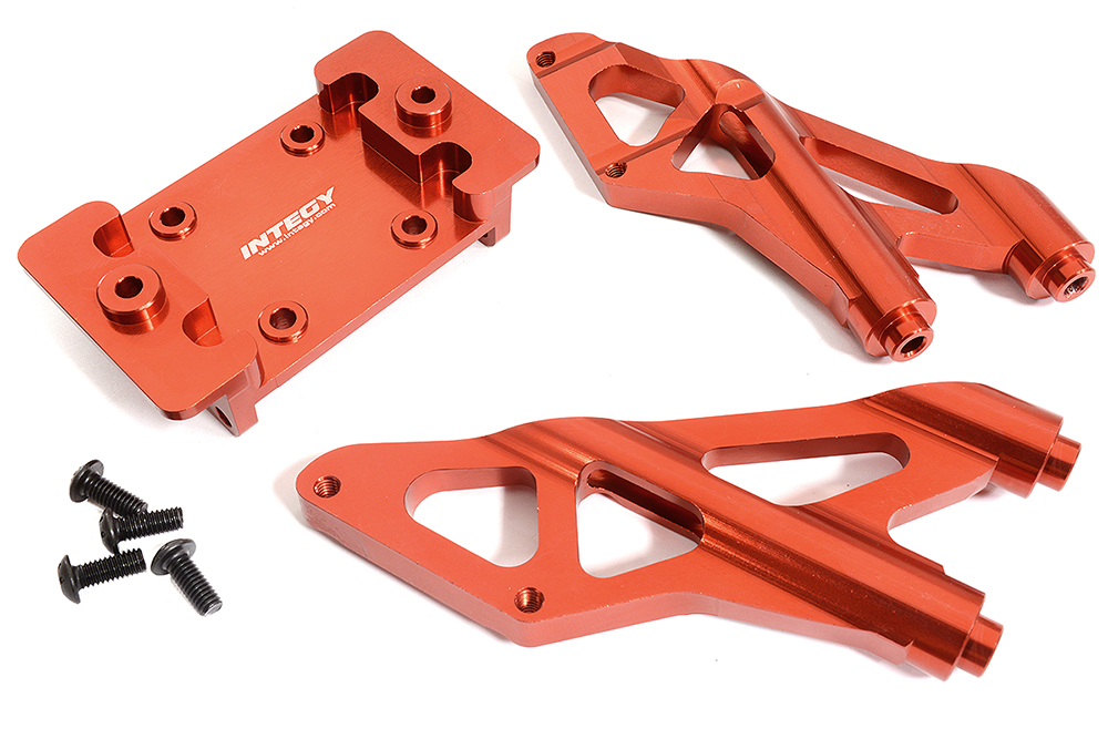 C30197RED Machined Wing Mount for Arrma 1/5 Kraton 4X4 8S BLX Speed Monster AFA320492 - Image 1