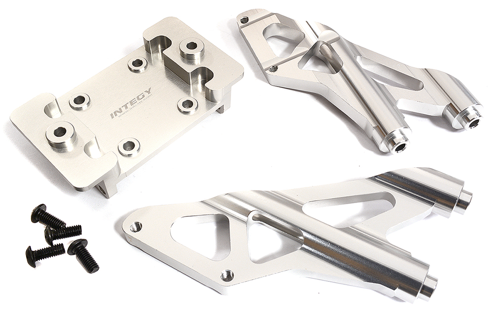 C30197SILVER Machined Wing Mount for Arrma 1/5 Kraton 4X4 8S BLX Speed Monster AFA320492 - Image 1