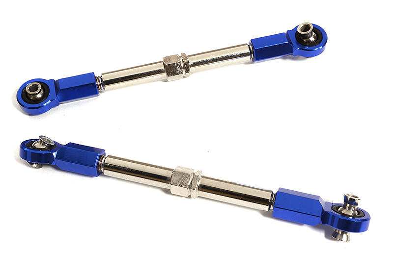 C30198BLUE Machined Side Steering Turnbuckles for Traxxas 1/10 Maxx 4S Truck 8948 - Image 1