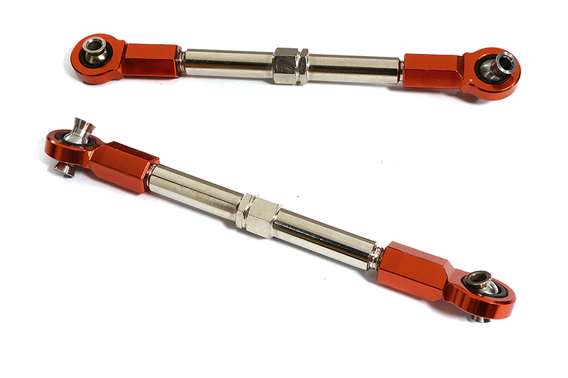 C30198RED Machined Side Steering Turnbuckles for Traxxas 1/10 Maxx 4S Truck 8948 - Image 1