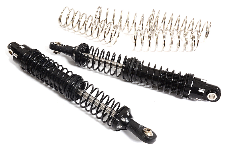 C30202BLACK Realistic Billet Machined Shock Set (2) for Axial SCX10 III Crawler (L=95mm) - Image 1
