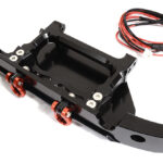 Black Realistic Front Alloy Bumper with LED for Traxxas TRX-4 G500 & AMG63