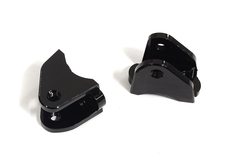 C30209BLACK Machined Axle Upper Suspension Linkage Mounts for Tamiya Scale Off-Road CC02 - Image 1