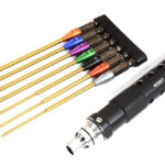 QuickPit 7 Sizes, Wrench w/ Allen Hex Tip Set (0.05 1.5 1/16 5/64 2.5 3/32 3.0)