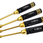 Metric Size Hex Nut Driver Set 4pcs (4, 5.5, 7 & 8mm)