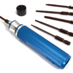 QuickPit Metric Size Allen Hex Wrench (6) Set (1.5, 2, 2.5 & 3mm+Phillips+Flat)