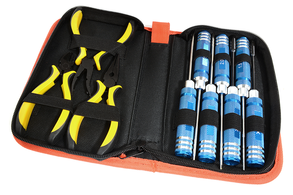 C30249 Complete 10pcs RC tool Set w/ Carrying Bag - Image 1