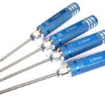 Metric Size Allen Hex Wrench Set 4pcs (1.5, 2, 2.5 & 3mm)