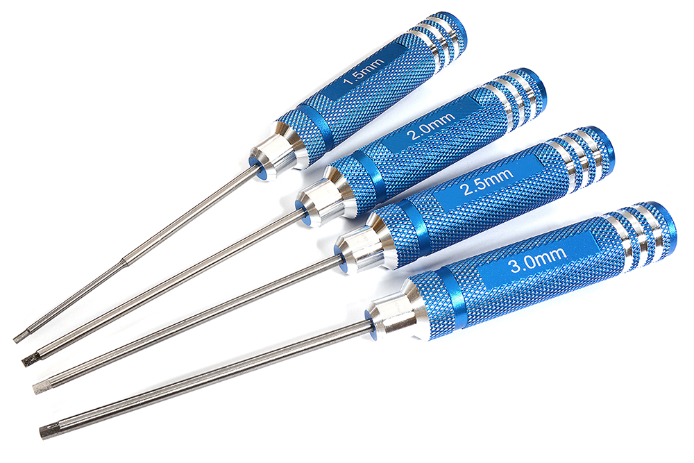 C30254 Metric Size Allen Hex Wrench Set 4pcs (1.5, 2, 2.5 & 3mm) - Image 1