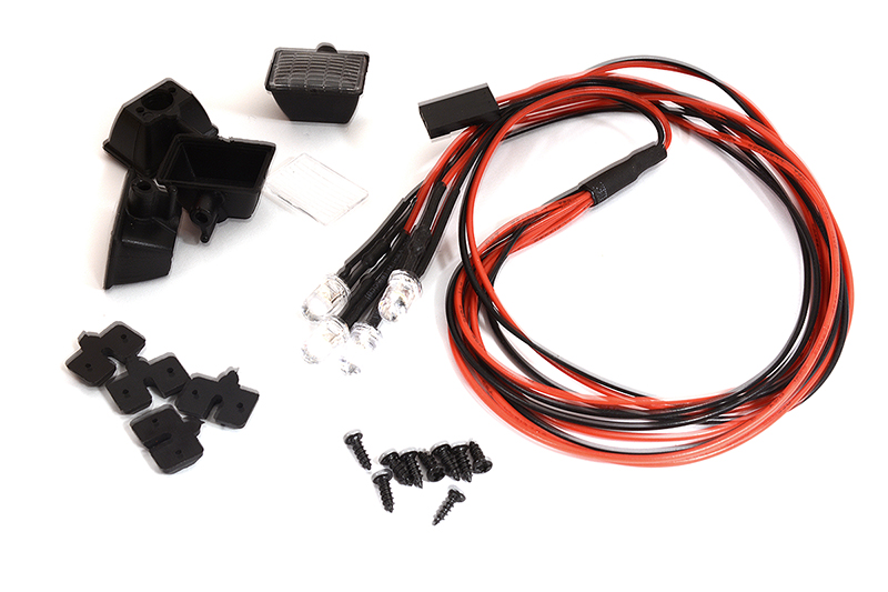 C30269 Realistic Spot Light (4) Set w/ LED for 1/10 & 1/8 Scale - Image 1