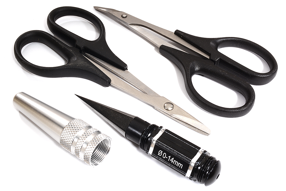 C30300 Universal Plastic R/C Body Mounting Hole, Cut & Trim Tool Kit - Image 1