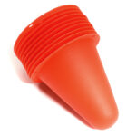 10pcs Realistic Plastic Traffic Cone 75mm Tall for 1/10 Scale Crawler Truck