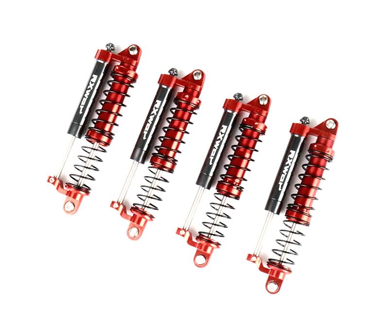 C30312RED Realistic Negative Pressure 94mm Shock Set (4) for 1/10 Off-Road Scale Crawler - Image 1