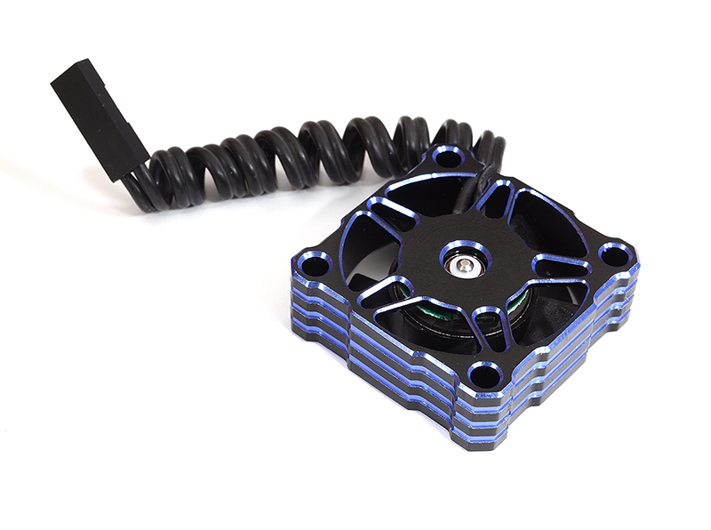 C30314BLUE Blue Aluminum High Speed Turbo Cooling Fan 30x30x10mm for RC Models - Image 1