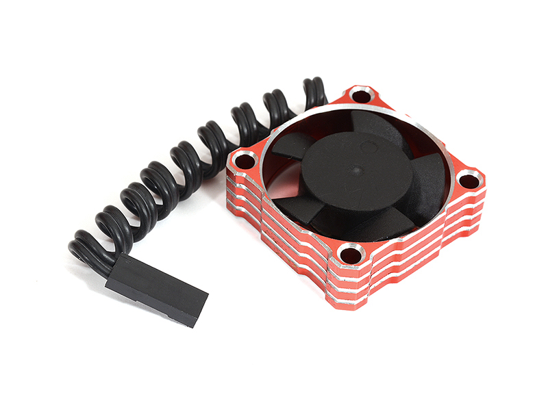 C30314RED Red Aluminum High Speed Turbo Cooling Fan 30x30x10mm for RC Cars - Image 1