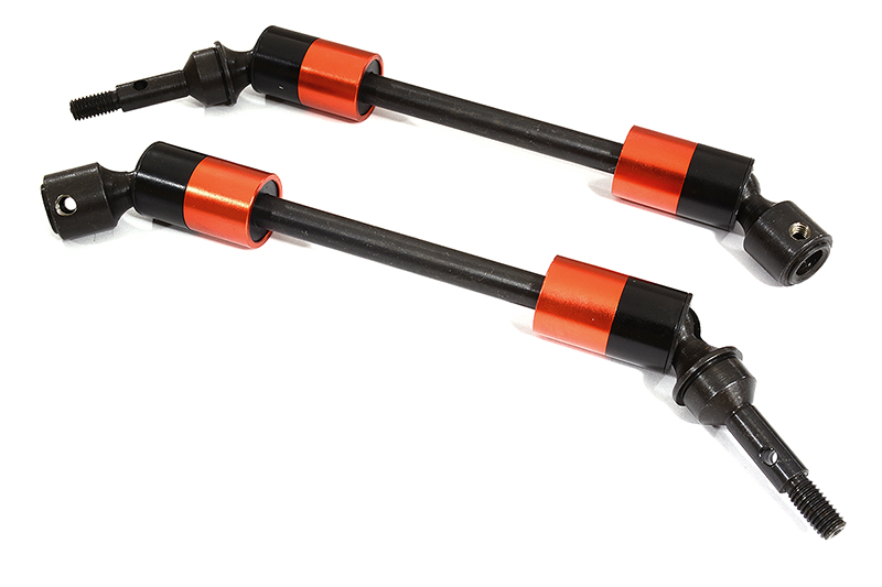 C30315RED Machined Universal Drive Shafts for Traxxas 1/10 E-Revo(-2017), E-Maxx BL 5451X - Image 1