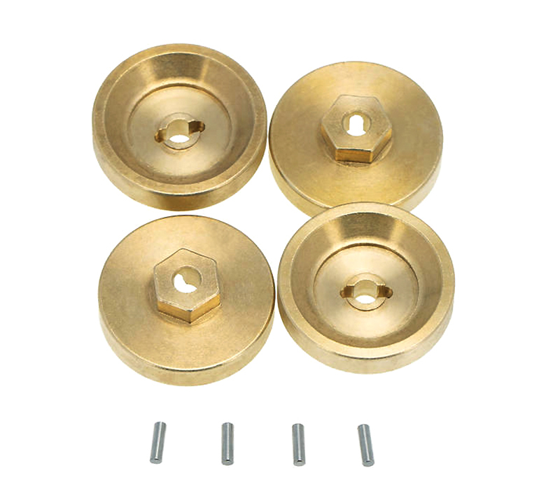 C30336 Alloy Machined Brass Wheel Spacers 4mm Thick for Axial 1/24 SCX24 -7g Each - Image 1