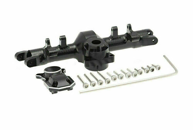 C30345 Alloy Machined Front Axle Housing w/ Diff Cover for Axial 1/24 SCX24 - Image 1