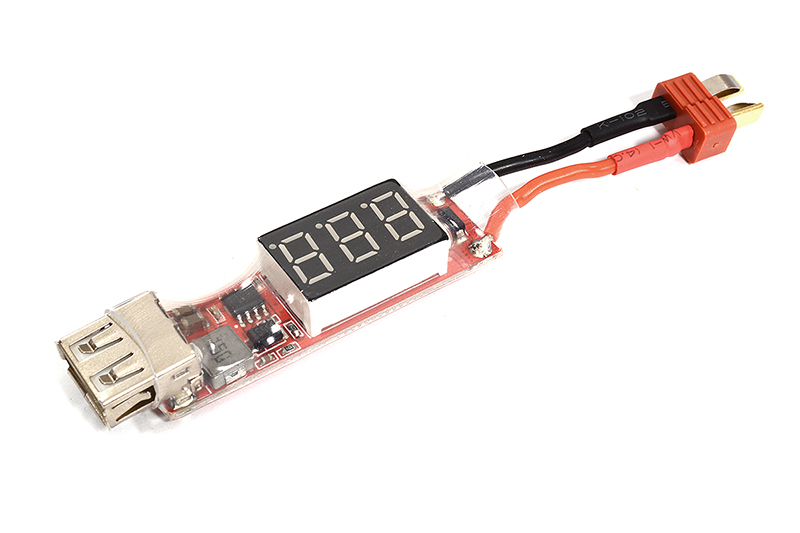 C30349 T-Plug 2S-6S Battery Input, USB Power Output Converter - Image 1