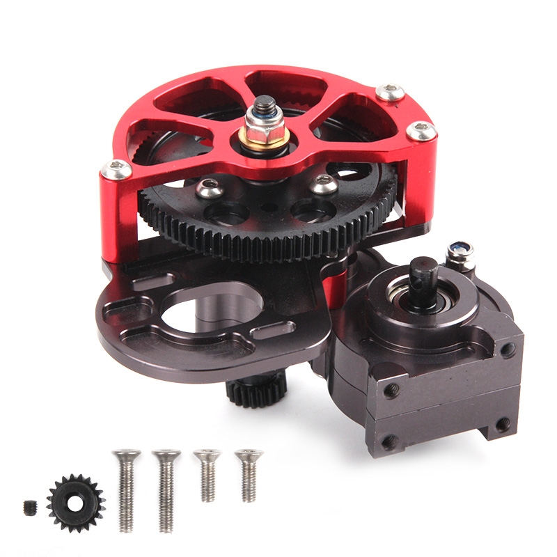 C30353 Alloy Machined Main Gearbox w/ Metal Gears for Axial SCX-10 Honcho, Jeep & Dingo - Image 1