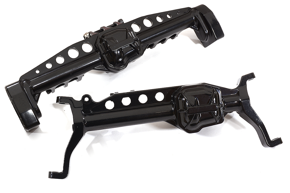 C30366BLACK Alloy Machined Front & Rear Axle Housings for Axial 1/10 SCX10 III Crawler - Image 1