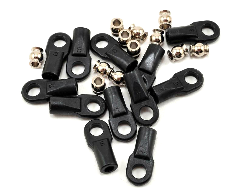 C30412 Plastic Rod Ends 12pcs w/ Hollow Balls, Large (5347) for Traxxas 1/10 - Image 1