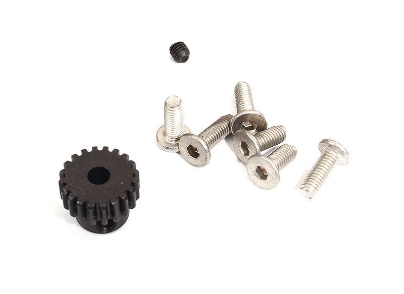 C30424 0.125 Bore 48 Pitch 20T Motor Pinion Gear w/ Hardware for C30395 - Image 1