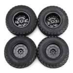 Tire & Wheel (4) Set 4ASS-PA008 for HG-P408 1/10 4X4 H1 Hummer