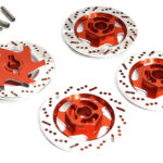 Realistic Alloy Machined Brake 12mm Hex Hub Set for 1/10 Scale On-Road