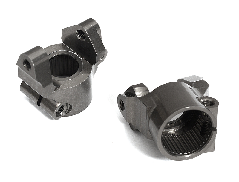 C30594GREY Billet Machined Caster Blocks for Element RC 1/10 Scale Enduro Sendero - Image 1