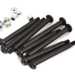 Steel 34mm & 40mm Suspension Pins (8) for Traxxas 1/10 Maxx(Drill 4mm Arm Holes)