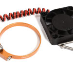 40x40x10mm High Speed Orange Cooling Fan+Clamp Type Mount for 40mm O.D. Motor